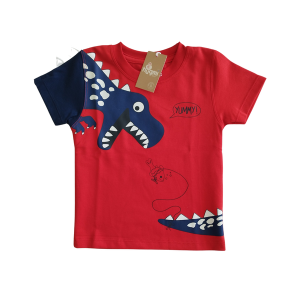 Polera niño dino azul