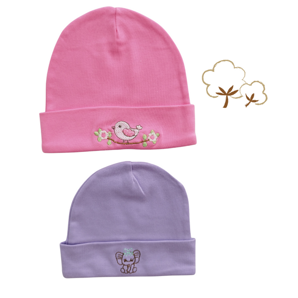 Gorro bebé niña (pack 2 unidades)