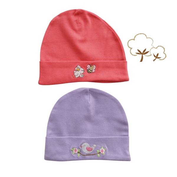 Gorro bebé niña (pack 2 unidades)