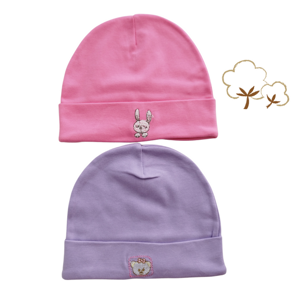 Gorro bebé niña (pack 2 unidades)