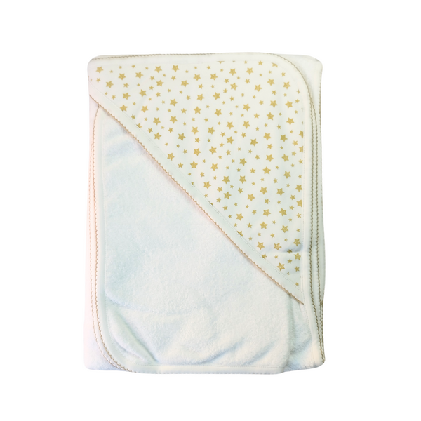 Toalla niño Unisex  con capucha estampado estrella  1.25 x 1.25