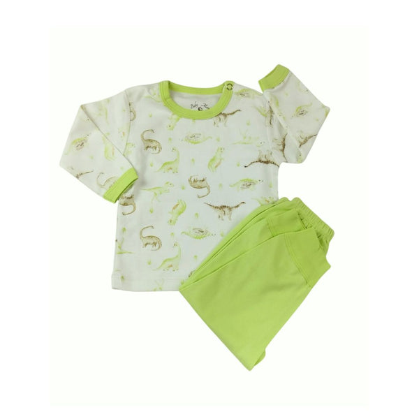 Pijama bebé niño estampado dinosaurios