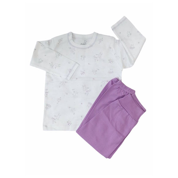 Pijama bebé niña estampado conejos