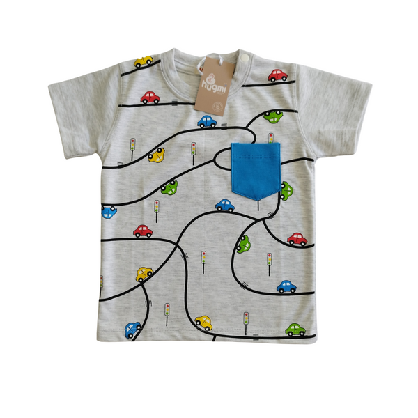 Polera niño autos