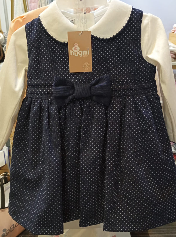 Vestido niña cotelé azul