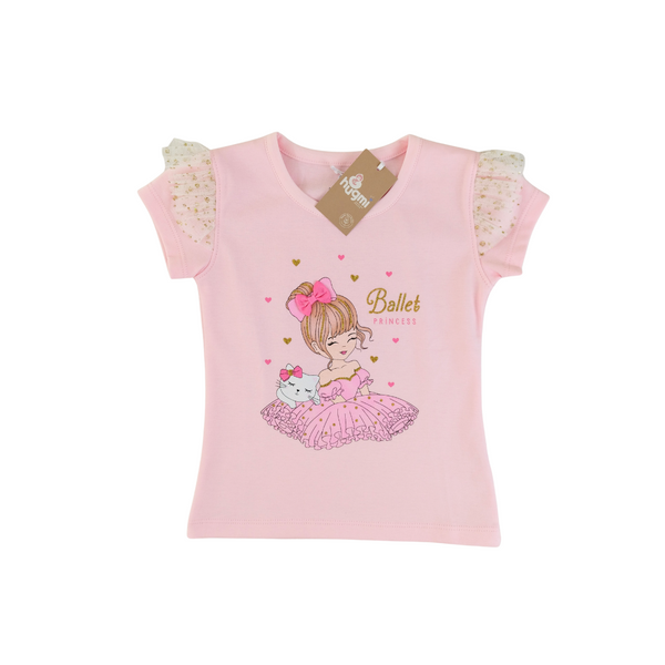 Polera niña rosa Ballet