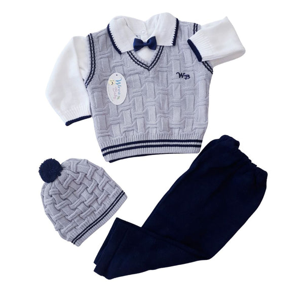 Conjunto bebé niño hilo algodón