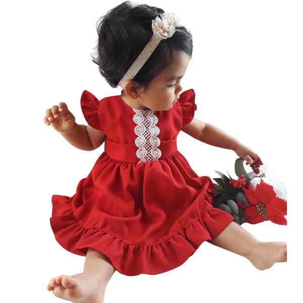 Vestido bebé niña vuelos - Colección Navidad